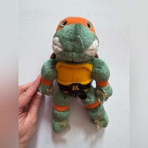 TMNT Michelangelo Teenage Mutant Ninja Turtles Plush Vintage Section Cup